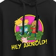 thumbnail image 3 of Hey Arnold! - Arnold and Friends - Juniors Cropped Pullover Hoodie, 3 of 5