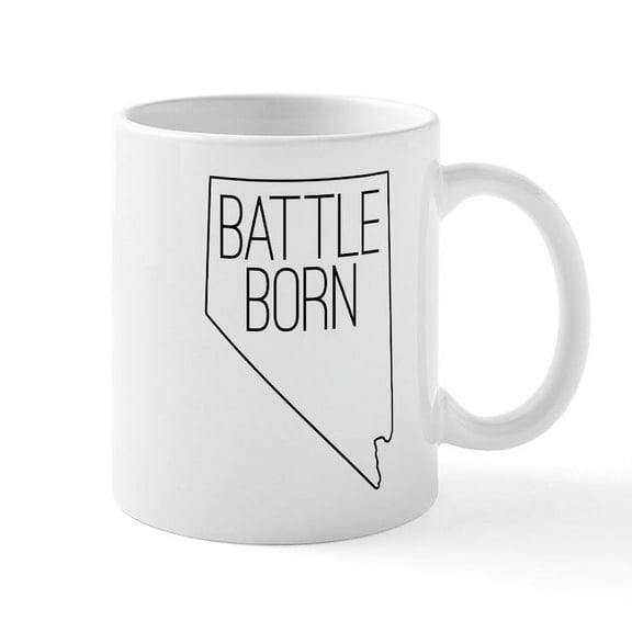 CafePress - Nevada Battle Born - 11 oz Ceramic Mug - Novelty Coffee Tea Cup