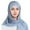 Grey, variant on PMVFHDE Women's Head Cover Scarf with Cap and Cross Front Tie, Solid Color Head Wrap for Women, Breathable Protective Scarf for Outdoor Blue