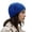 Blue, variant on DFEK Fashion Double Layer Ruffle Turban Headband with 3D Floral Stretchy Soft Elastic Hat for Women Khaki One Size