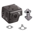 thumbnail image 2 of Silencer Assembly, Shell Paint Replacement Muffler Assembly Durable Long Life  for Gx240 Gx270, 2 of 7