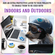 Koala Holographic Transparent Self-Adhesive Laminting Sheets A4, 60 Count, Self Seal Laminate Sheets