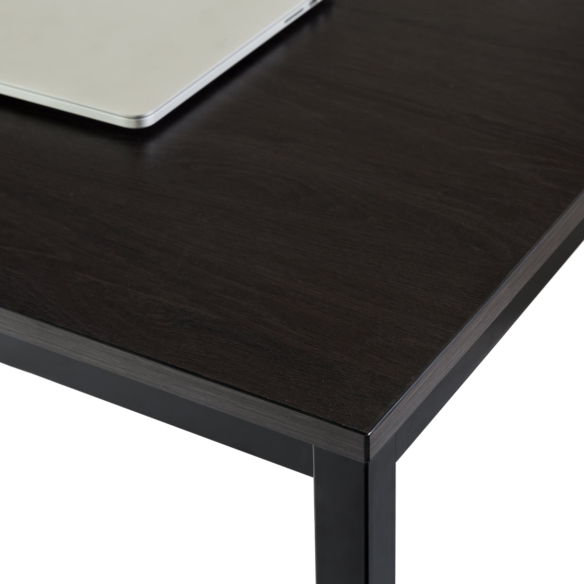 Zinus Jennifer 47" x 29" Black Frame Desk, Deep Espresso