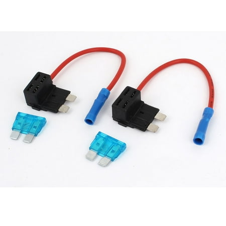 Unique Bargains 2PCS Add A Circuit Fuse Tap Piggy Back Fuse Holder APR ATC