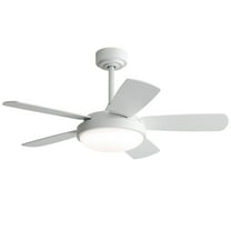 Sofucor Ceiling Fan 42 inch 5 Blade Modern Ceiling Fan With Light and Remote Control，White