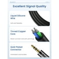 thumbnail image 3 of ORICO Audio Stereo Cable 3.5mm To 2 RCA Cable Male To Female Connectors Black 16.4Ft, 3 of 8