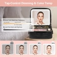 thumbnail image 3 of Bolsa de maquillaje BEAUTY CASE con espejo LED de 26 x 12 x 23 cm, color negro, 3 of 9