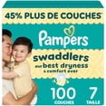 thumbnail image 2 of Pampers Swaddlers Diapers, Size 7 (26-50 lbs), Absorbent, Keeps Baby Dry and Comfortable, Skin Safe Disposable Baby Diaper, 2 of 27
