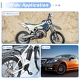 thumbnail image 2 of Unique Bargains Front Fender Arrow Sticker Decoration Motorcycle Warning Reflective Tape Waterproof PET Material Gray 4 Pcs Motorcycle Fenders 14 cm x 8 cm, 2 of 6