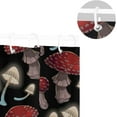 thumbnail image 5 of Coolnut Glowing Mushroom Shower Curtain Bathroom Decor Watercolor Shower Curtain Sets Fabric Cloth Bathroom Curtains with Hooks 60x72 Inch, 5 of 6