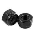 thumbnail image 2 of M2.5x0.45mm Zinc Plated Nylon Insert Hex Lock Nuts Black 50pcs, 2 of 8