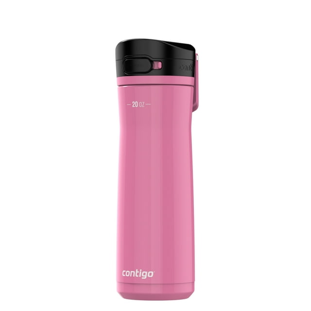 Contigo Jackson Chill 2.0 Water Bottle with AUTOPOP Lid, 20 oz (591 mL), Azalea