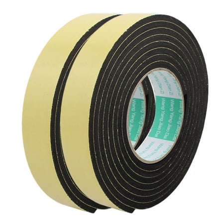 2pcs 3Meter 30mm x 5mm Single-side Adhesive Shockproof Sponge Foam Tape Yellow