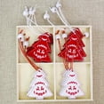 thumbnail image 1 of 12 piezas árbol de navidad piezas de madera con caja regalo etiquetas árbol de navidad adorno Macarena Navidad Árbol de bricolaje Artesanía de madera, 1 of 7