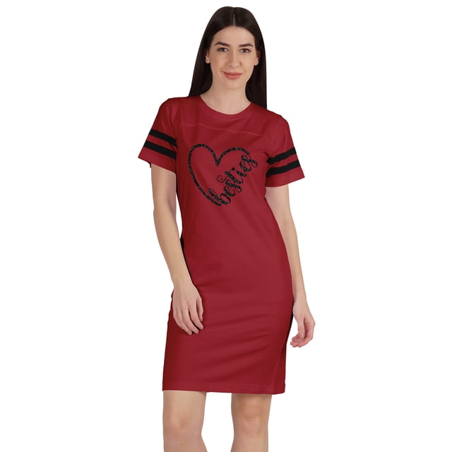 Inkmeso T-Shirts Graphiques Tunique Meilleures Amies Col Rond Robe Été Manches Courtes Hauts