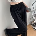 thumbnail image 4 of REALiKUN Casual Ice Silk Wide-Leg Pants for Women Casual Plus Size High Waisted Thin Straight Loose Pants, 4 of 5