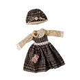 thumbnail image 3 of Falda de muñeca para niña de 12 pulgadas, ropa de moda para muñeca de simulación, tela suave, vestido informal para muñeca de todos los días, vestido Estilo A, 3 of 8