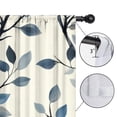thumbnail image 4 of Blackout Kids Curtains,Blue Leaves Pattern Childrens Insulated Curtains Set Of 2,Bedroom Essentials,Toddler Room Decor 52x84in(132x213cm), 4 of 4