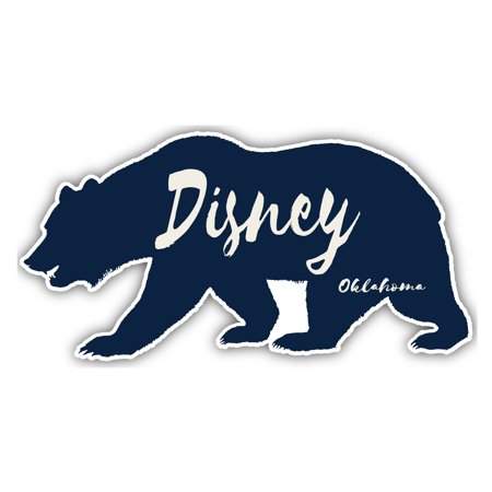 Disney Oklahoma Souvenir 4-Inch Vinyl Decal Sticker Bear Design