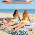 thumbnail image 3 of C Microfiber Beach Blanket Large Rectangular Beach Mat Sand Free Mat With Quick Dry Technology Double Sided Print And Portable Design For Travel Camping And Pool - 78.7X82.7In 1.3Lb, 3 of 6