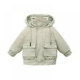 thumbnail image 1 of Xinhuaya Toddlers Baby Puffer Jacket Snowsuit Coat Kids Boy Girl Warm Hoods Solid Outwear 4-8 Years, 1 of 5