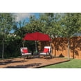 thumbnail image 2 of SimplyShade 9' Outdoor Patio Half Octagon Umbrella, Red, 2 of 6