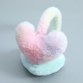thumbnail image 2 of Caywon Women's Gradient Heart Shaped Winter Ear Protection Warm Earmuffs Antifreeze Ear Warmers Head Worn Plushes Earmuffs Cute Heart Design, 2 of 3