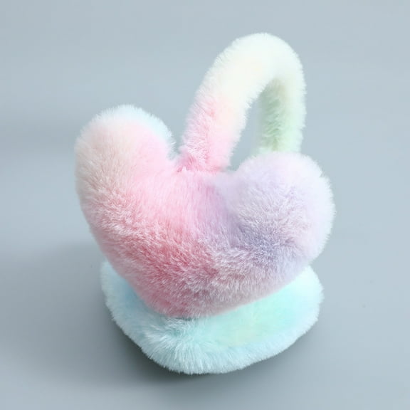 SDNall Womans Gradient Winter Ear Protection Keep Warm Head-Mounted Fluff Earmuffs