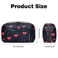thumbnail image 5 of Valentine's Day Waterproof Oxford Cloth Hard Drive Case Organizer for Electronic Gadgets - Charger Case, Travel Organizer, Cord Organizer Travel Small, Appliance Cord Organizer - 5.9x9.44x3.14 in, 5 of 6