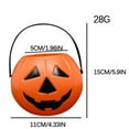 thumbnail image 3 of Halloween Pumpkin Buckets with Handles - Trick or Treat Candy Collection Pails for Kids Halloween Party Supplies - Portable Pumpkin Shaped Containers for Candy Storage and Decor, 3 of 6