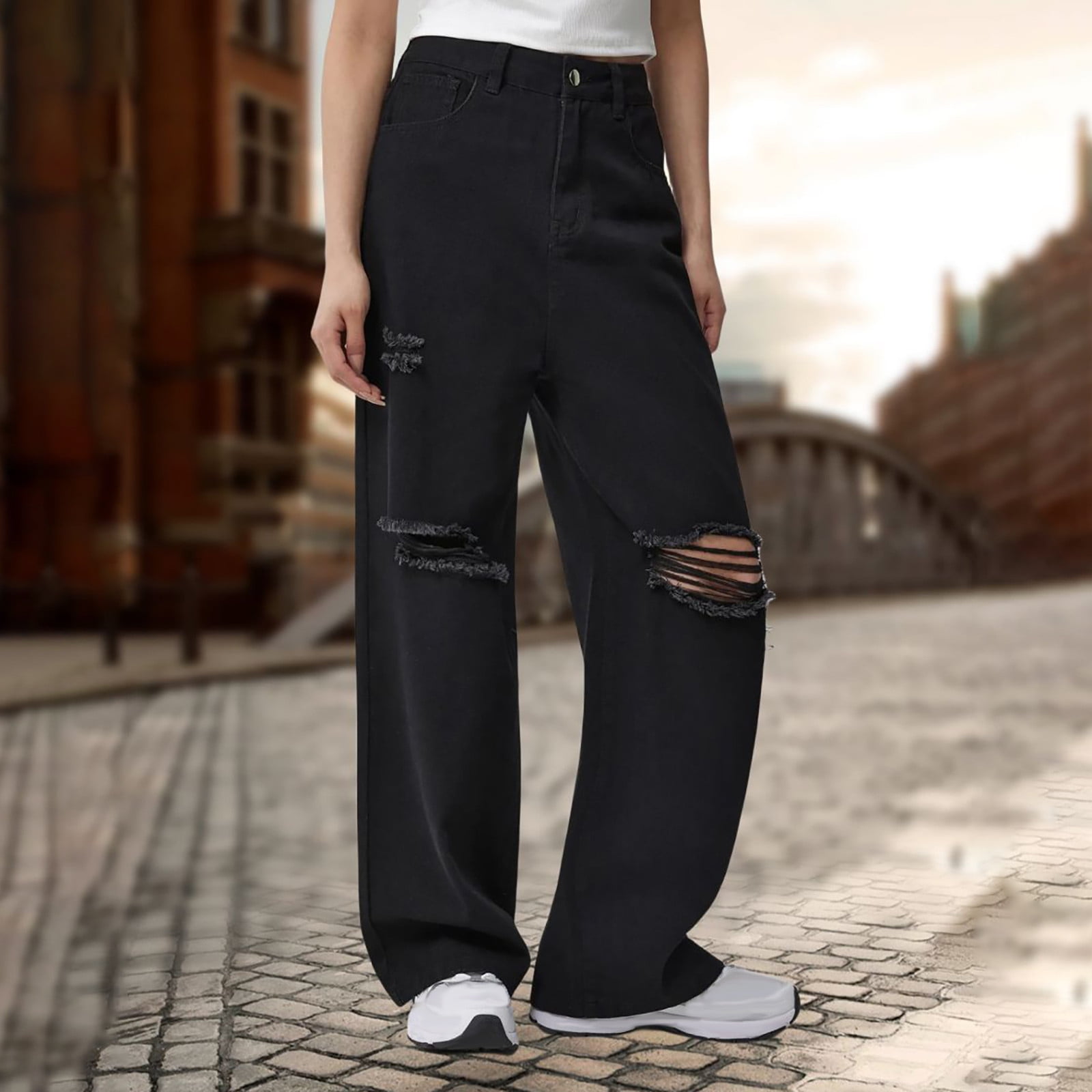 美品☆na.e Wide Loose Jeans_Black Mサイズ 通常丈 na.e Wide Loose Jeans_Black Mサイズ 通常丈