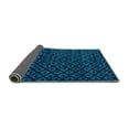 thumbnail image 2 of Ahgly Company Indoor Square Abstract Turquoise Blue Modern Area Rugs, 8' Square, 2 of 4
