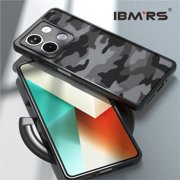 IBMRS [Anti-Scratch Double Coating] For Xiaomi Redmi Note 13 Clear Case, Shockproof Translucent Phone Cover (Camo Black)