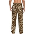 thumbnail image 3 of Cute Giraffe Men'S Pajama Pants Soft Sleep Lounge Pants Pjs Bottoms With Pockets Large, 3 of 6