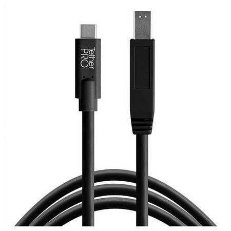 UPC: 0818307014602 | TetherPro USB-C to 3.0 Male B Cable  15   Black