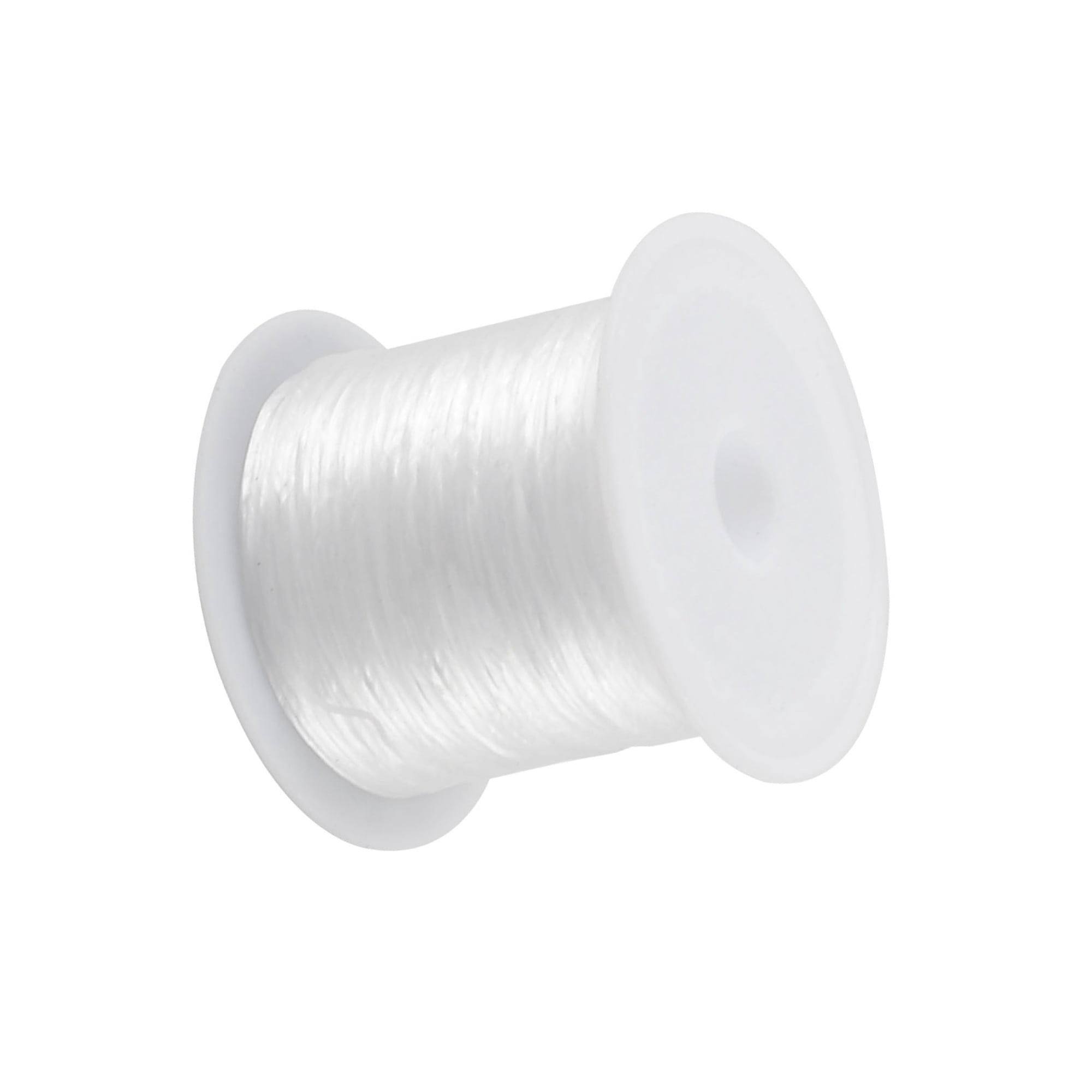 Unique Bargains 1pcs 0.5mm Elastic Bracelet String Crystal Cord Jewelry Thread 8.5M White
