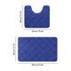 thumbnail image 3 of Juego de alfombras para inodoro con base antideslizante de látex en forma de U – Alfombra absorbente de secado rápido para baño, ducha, bañera y lavabo – Alfombra de baño lavable, 3 of 6