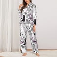thumbnail image 3 of Bingfone Womens Pajama Sets Cowboy Print,Long Sleeve Loungewear Pajamas Set-Small, 3 of 9