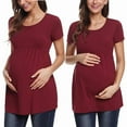 thumbnail image 2 of zttd women's care tops maternity shirts maternity care tops short sleeve breastfeeding clothes, 2 of 6