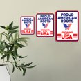 thumbnail image 3 of Portrait Round Plus Proud American Roots: Growing in the USA Door or Wall Sign | Easy Installation | Patriotic Stars and Stripes USA Pride Sign -Small, 3 of 8