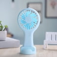thumbnail image 2 of Mini Ventilador Portátil Azul, Ventilador Recargable USB para Oficina, Dormitorio, Regalo para Estudiantes, Larga Resistencia, 2 of 5