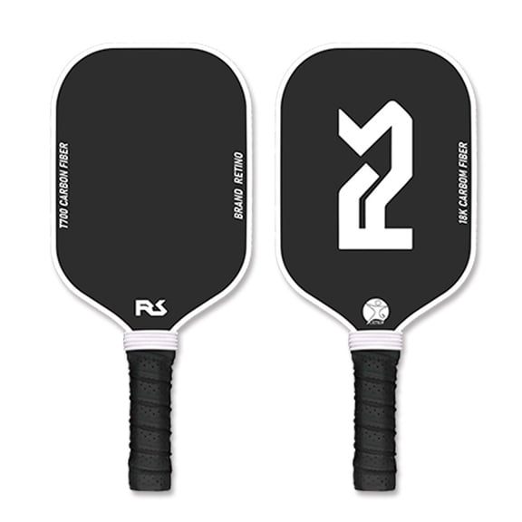 Carbon Fiber Pickleball Paddles Set of 2 with 2 Balls, Lightweight Honeycomb Core, Comfort Grip, Professional Pickleball Set