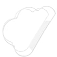 thumbnail image 3 of KAKOWELY Cloud Shaped Desktop Book Rack Modern Metal Wire Bookshelf Simple Magazine Holder Rack for Home Office (White),12.6"X8.46"X3.86", 3 of 5