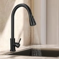 thumbnail image 3 of Shisuyan 1 Set Kitchen Tap with Pull-out Spray Kitchen Mixer Tap 360°Rotate Spout Kitchen Sink Tap with Inlet Hoses, 3 of 8