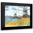thumbnail image 1 of Shefranov, Olga 18x15 Black Modern Framed Museum Art Print Titled - Windmills, 1 of 5