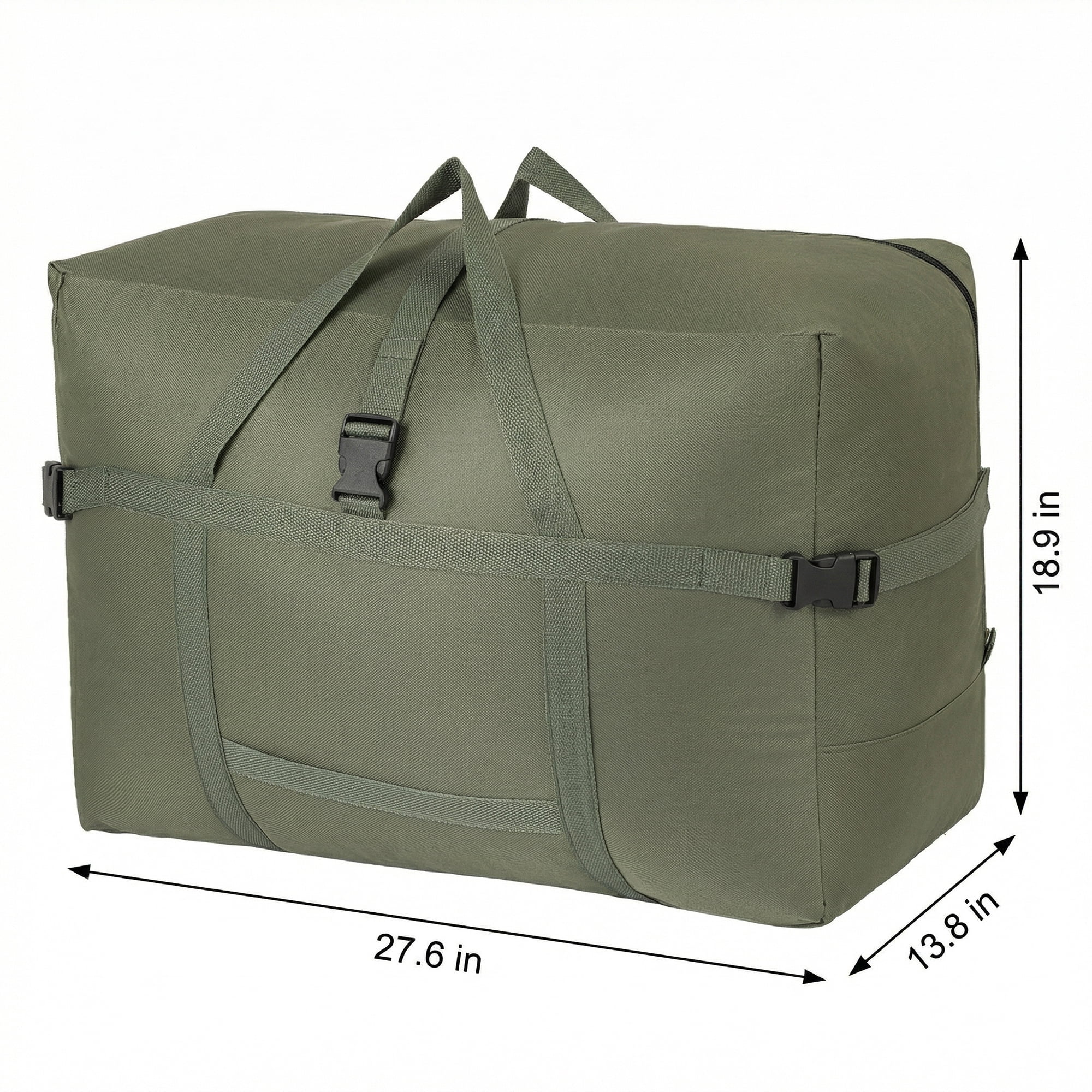 Unique Bargains Clothes Storage Oxford Moving Bag Green 27.6*13.8*18.9in