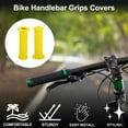 thumbnail image 2 of Unique Bargains Bike Handlebar Grips Covers 117mm Long Soft Bicycle End Grips Protector Yellow 1 Pair, 2 of 6