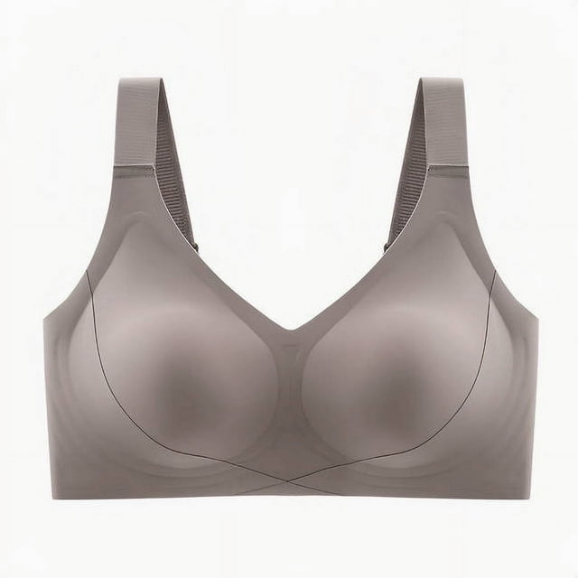 Timegard Wireless Bras for Women Wide Adjustable Strap Seamless Smoothing Breathable Daily Sleep Bras