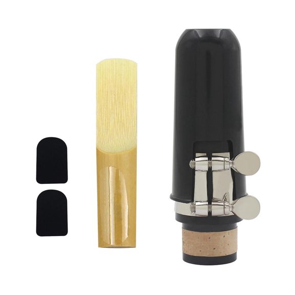 Boquilla De Clarinete Con Tapa De Ligadura Juego De Abrazaderas De Caña Y Protector De Caña Abs Accesorios Para Instrumentos Musicales Scienceny EL010347-00