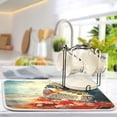 thumbnail image 5 of FREEAMG Butterfly Vintage Dish Drying Mats Tableware Absorption Water Mat Home Decor Drying Pad for Kitchen Countertop, 18 X 24 Inch, 5 of 7